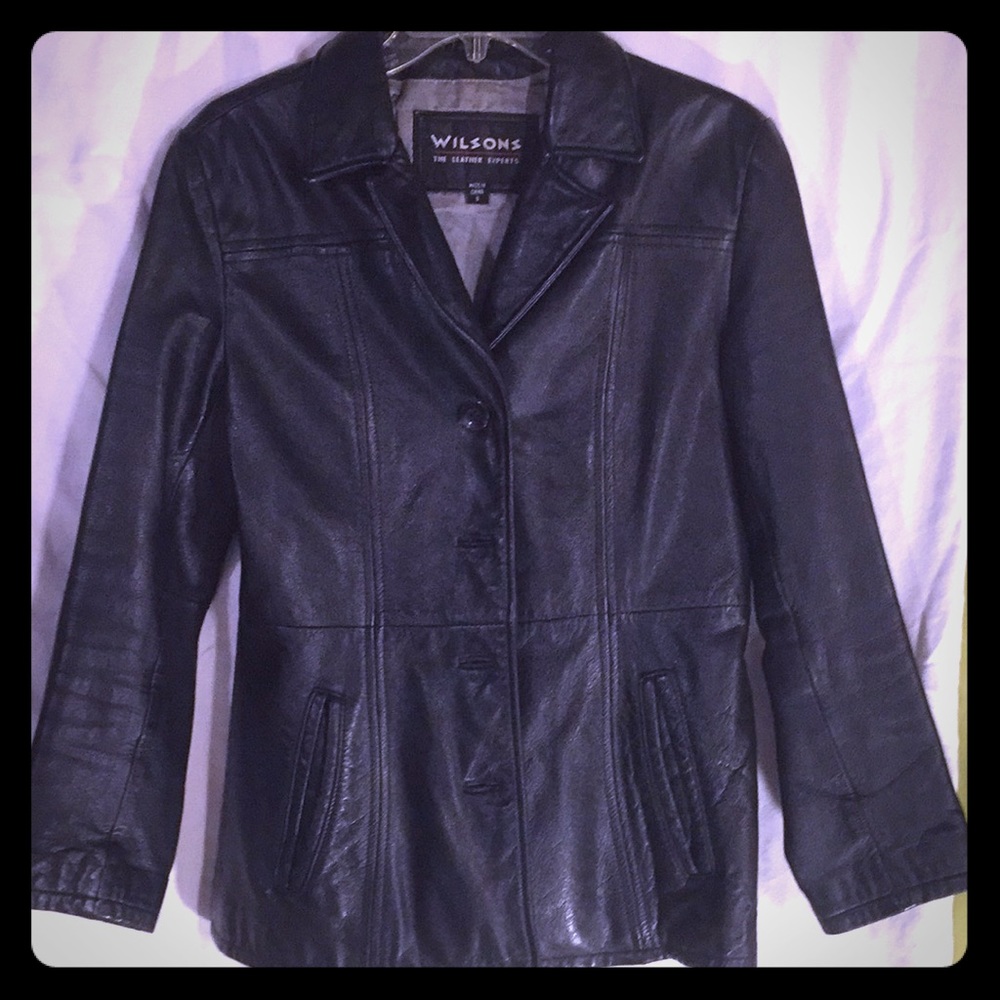 Women’s Black Leather Coat